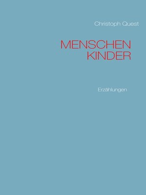 cover image of Menschenkinder